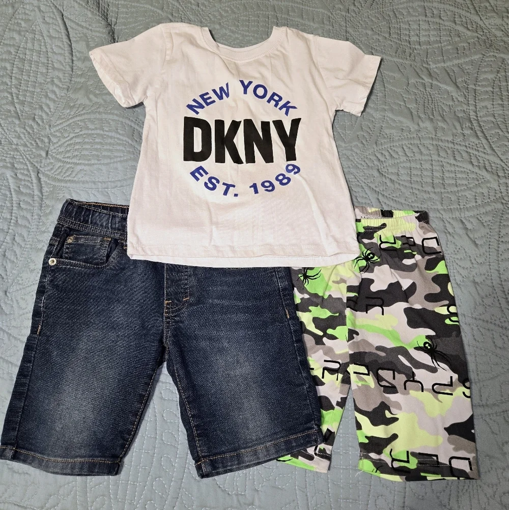 Boy's 6 Clothing Bundle 3pcs DKNY Lucky Brand Spiderman